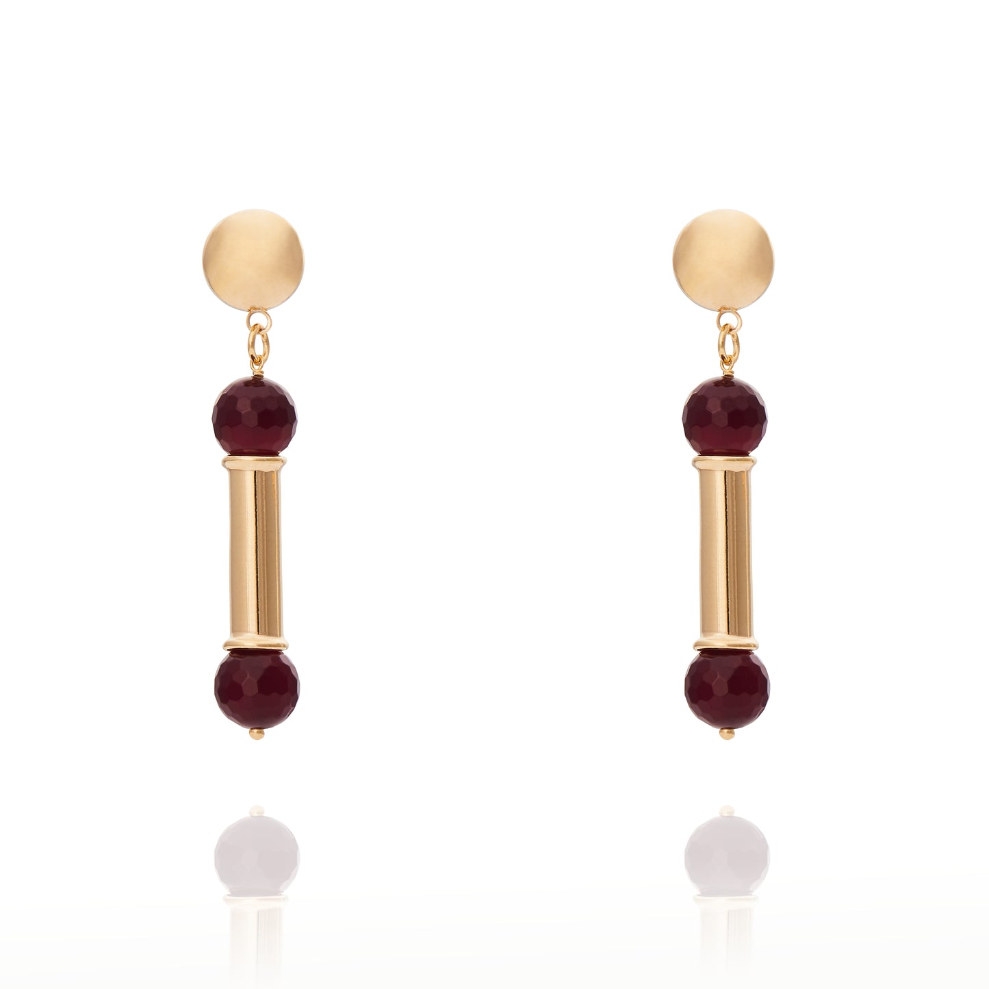 Lorena Earring Burgundy