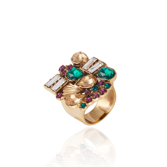 Milano Mix Ring - Emerald