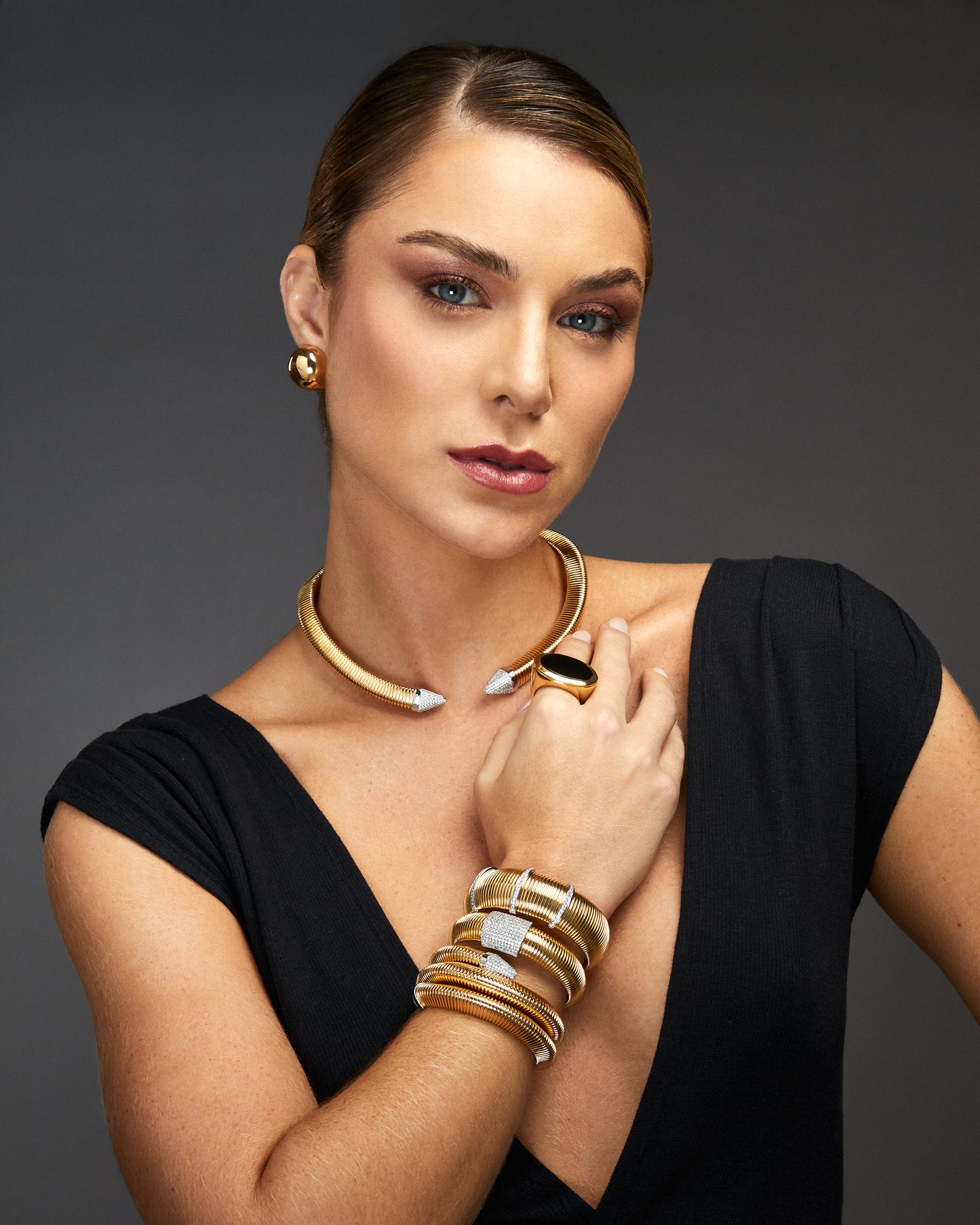 Simona Necklace - Gold