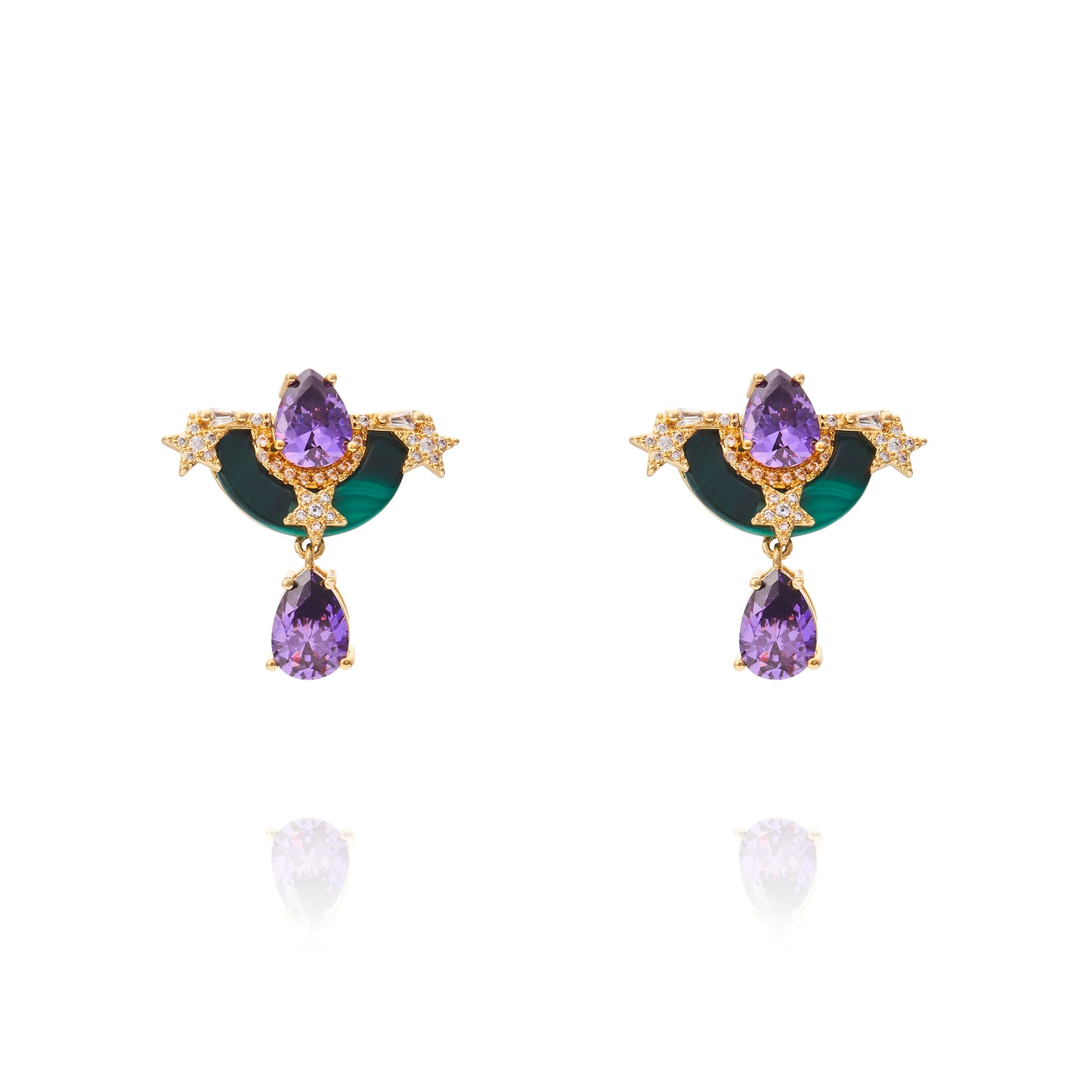 Ersa Earring Malachite