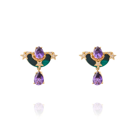 Ersa Earring Malachite