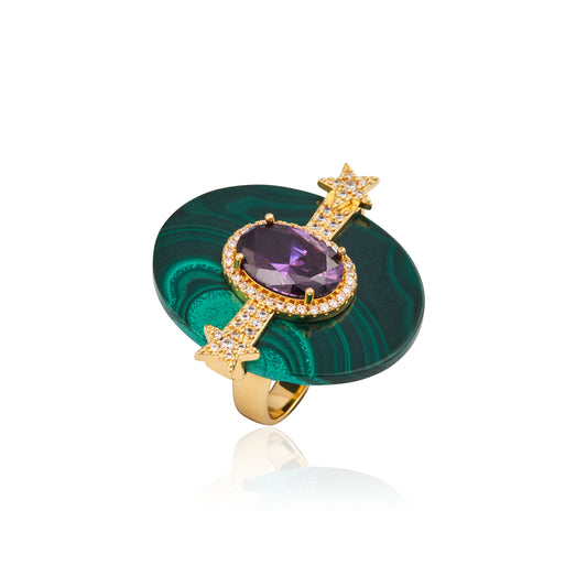 Atlas Ring Malachite