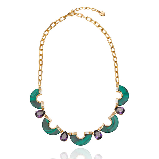 Cali Necklace Malachite