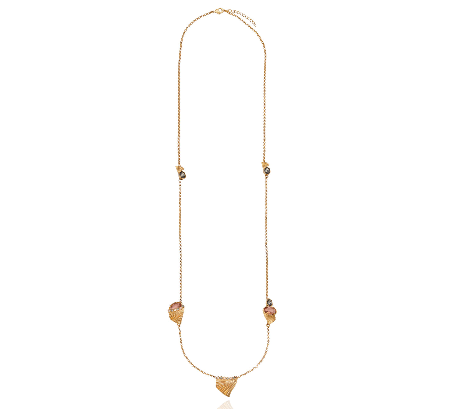 Milano Long Necklace - Peach