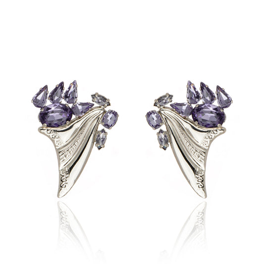 Fenix Drop Stud Tanzanite Silver