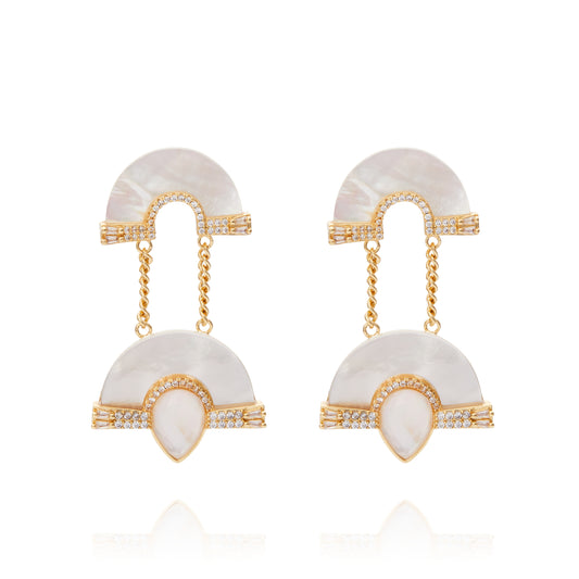 Portia Earring White Mop