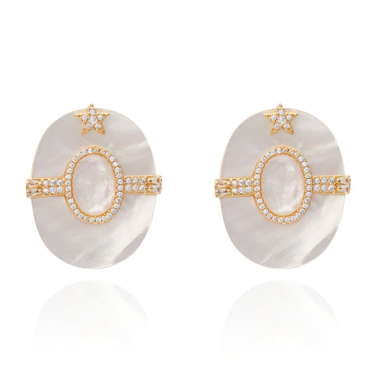 Rhea Earring White Mop