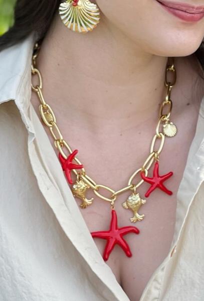 Starfish Chain Necklace