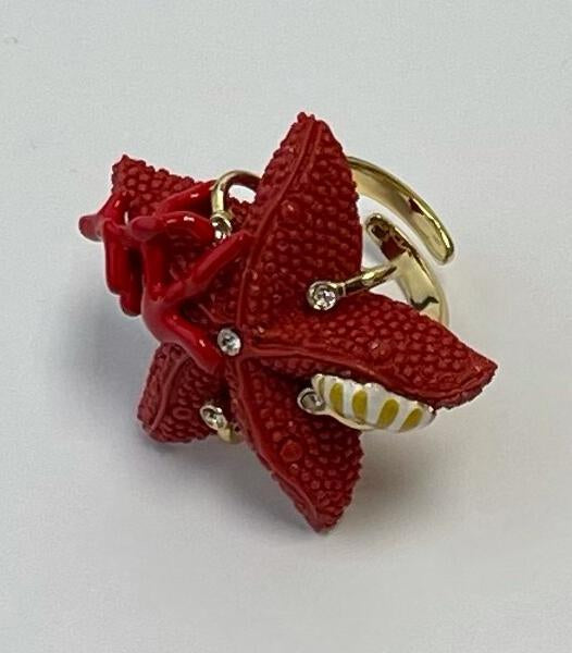 Sea Star Shell Ring