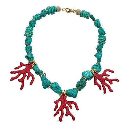 Coral Stone Necklace