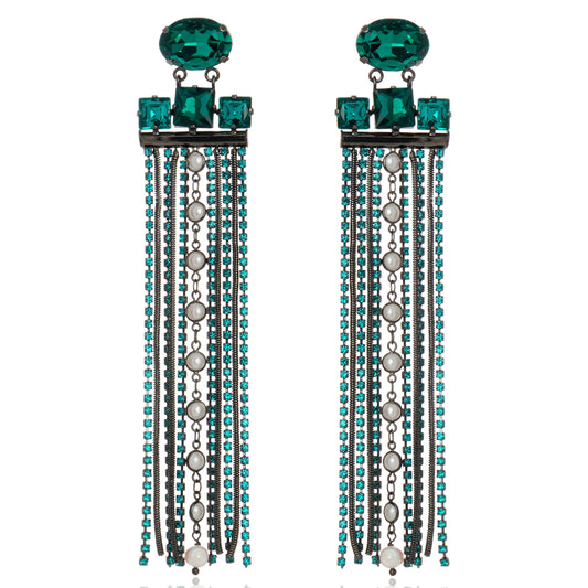 Girandole Earring Emerald