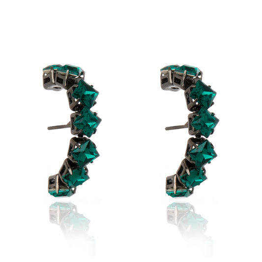 Lux Ear Cuff Emerald