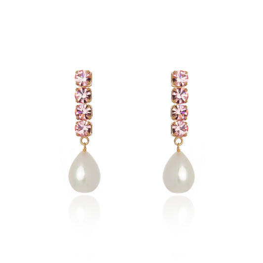 Princess Pearl Earring Pink