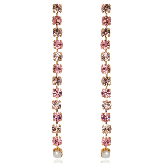 Dazzling Drop Earring Pink