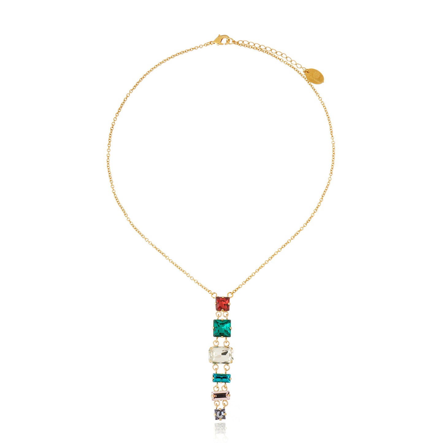 Ariana Drop Necklace - Multi Gold