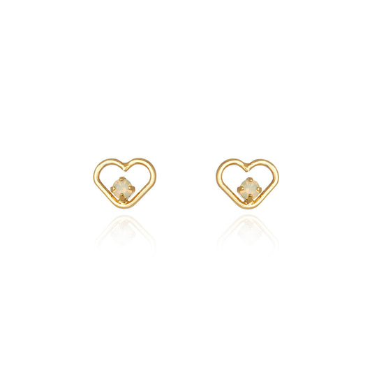 Amore Stud - Moonstone Gold