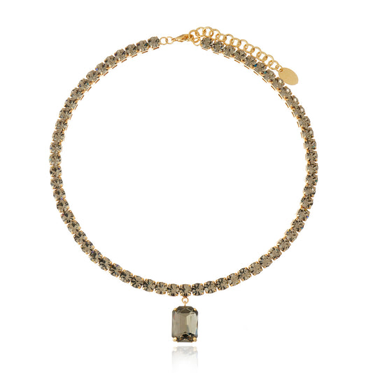 Valentina Necklace - Black Diamond Gold