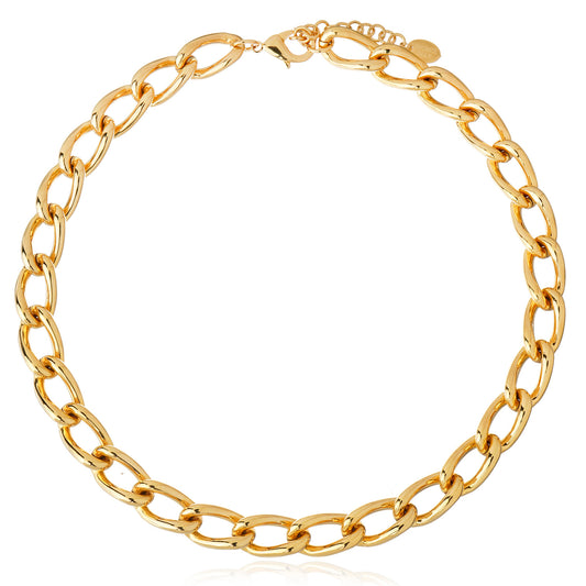 Large Mia Chain Necklace - Gold