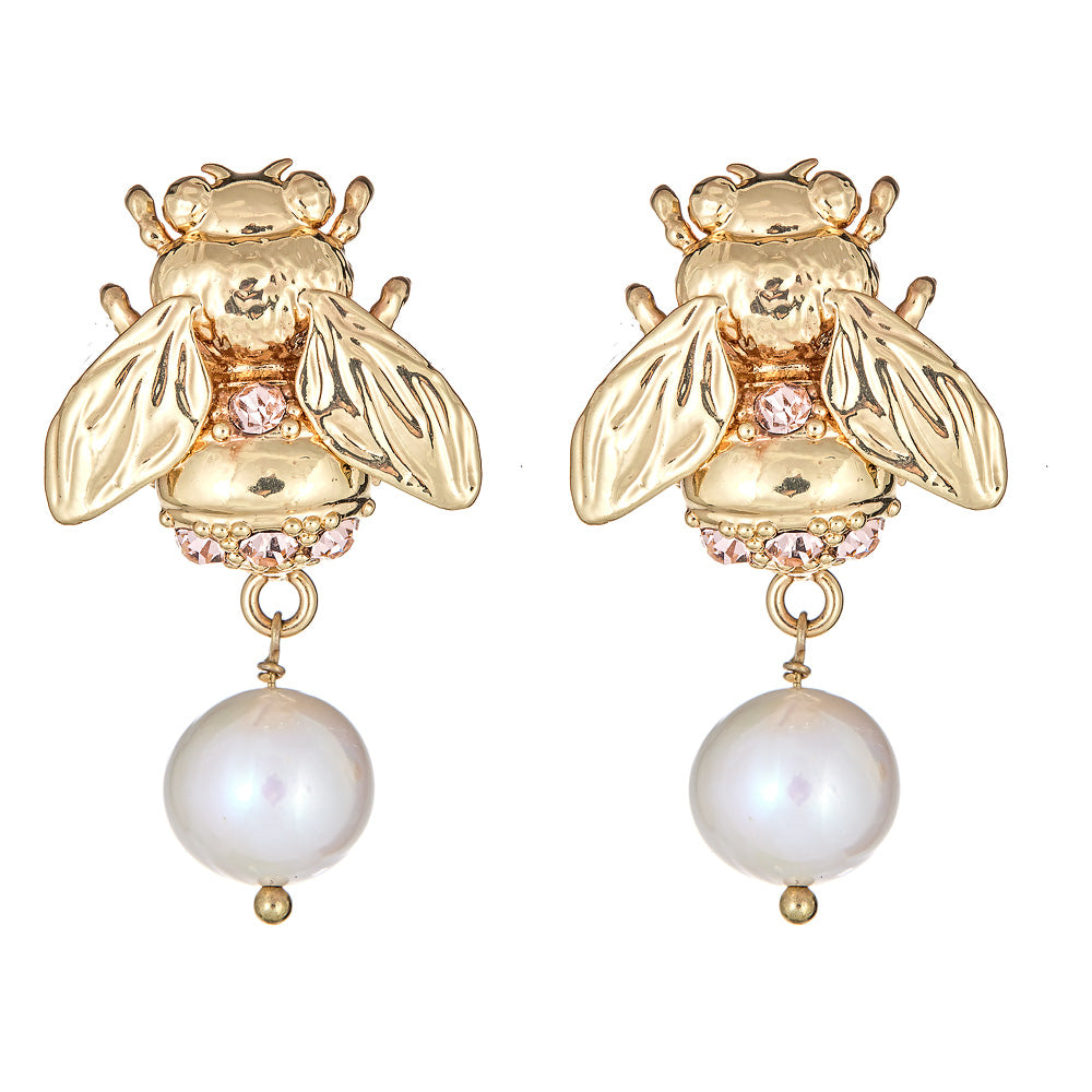 Bumblebee Pearl Earring