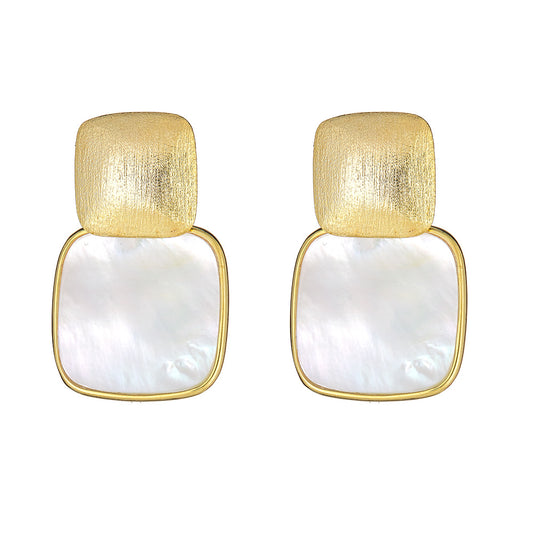 Mini Square Drop Earring