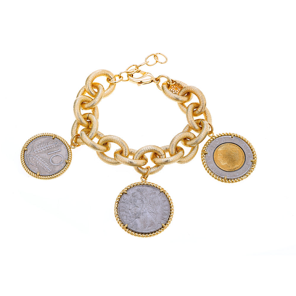 Madeleine Three Coin Bracelet