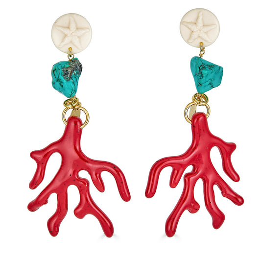 Coral Earring