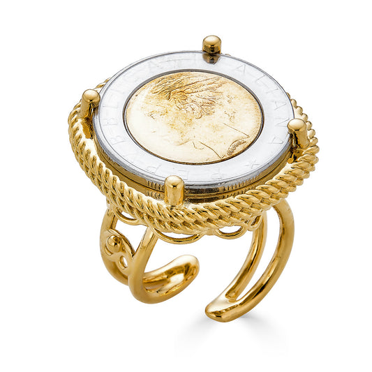 Rue Maxi Coin Ring Gold