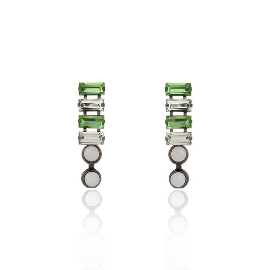 Cabochon Earring Emerald