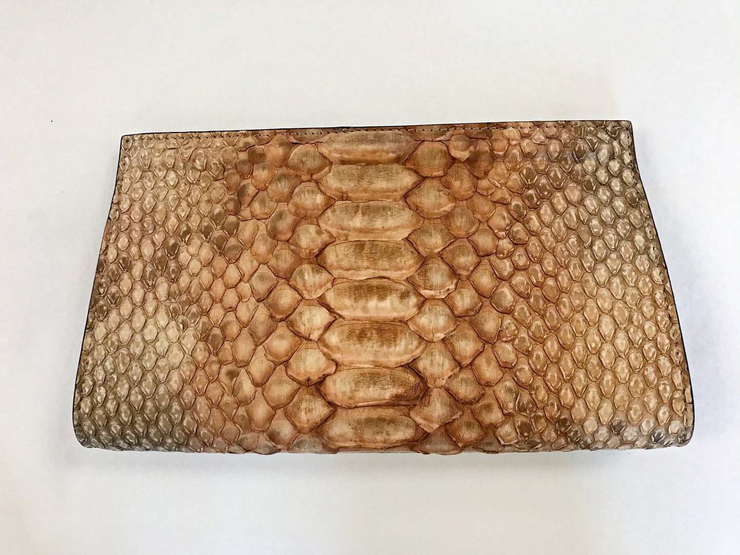 Emilia Clutch - Orange/Beige